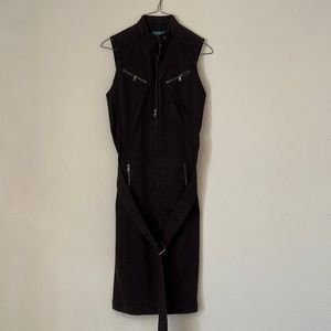 Lauren Jeans Co. Ralph Lauren Brown Denim Dress